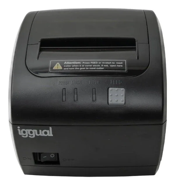 Iggual TP7001-3I Impresora térmica de recibos USB, RS-232 y RJ45