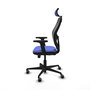 PIQUERAS Y CRESPO Silla de oficina Jorquera con mecanismo Sincro/Traslack Azul claro y Negro
