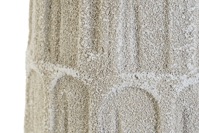 DKD Home Decor Jarrón de Resina Rugoso Blanco 18x18x52 cm DKD Home Decor Jarrón de Resina Rugoso Blanco 18x18x52 cm