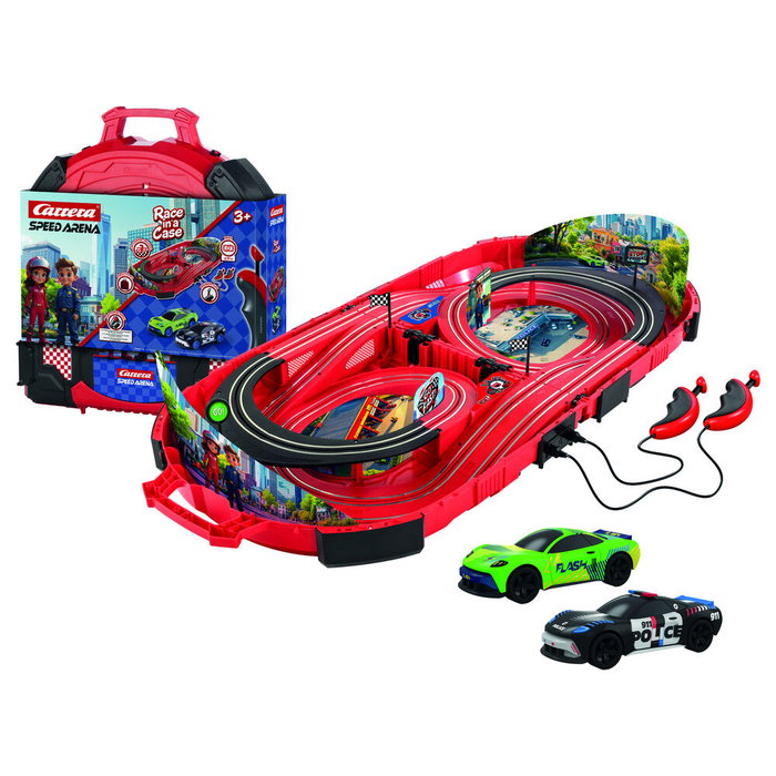 Carrera Speed Arena Police Chase Race in a Case Carrera Speed Arena Police Chase Race in a Case