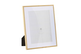 DKD Home Decor Set de 6 Marcos de Fotos 15x20 cm Dorado en Acero y Cristal