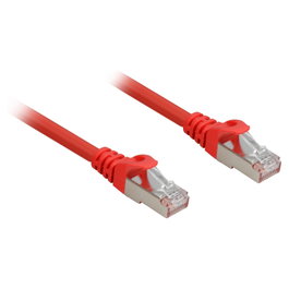 SHARKOON Patchkabel RJ45 Cat.6a SFTP Rojo, 10 Metros