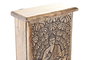 DKD Home Decor Guardallaves Mango Buda Tallado Marrón