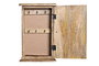 DKD Home Decor Guardallaves Mango Buda Tallado Marrón