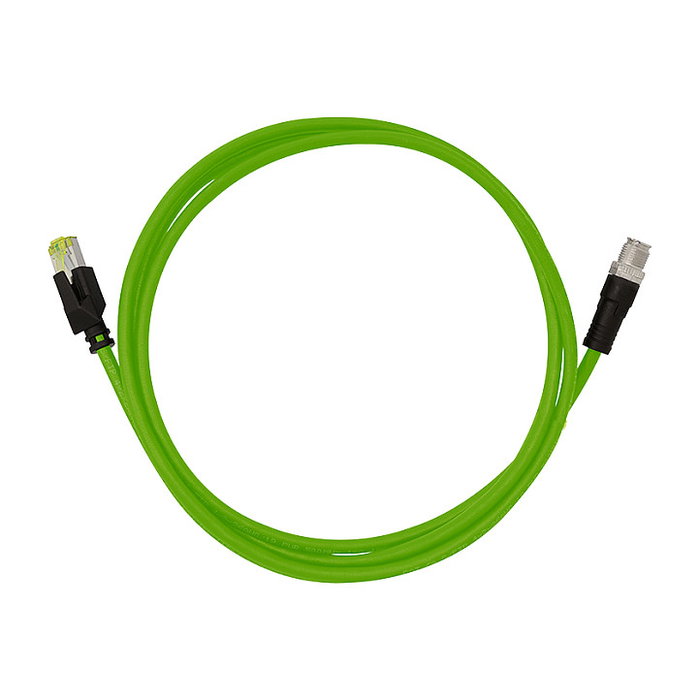 LogiLink M12 CAT6A Industrial Patch Cable, PUR, M12 X-coded a RJ45, 7,50 m