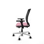 PIQUERAS Y CRESPO Silla de oficina Haches con mecanismo Sincro/Traslack Rosa y Negro