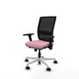 PIQUERAS Y CRESPO Silla de oficina Haches con mecanismo Sincro/Traslack Rosa y Negro