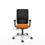 PIQUERAS Y CRESPO Silla de oficina Zulema Naranja y Negro