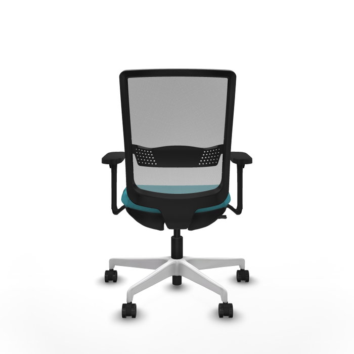 PIQUERAS Y CRESPO Silla de oficina Haches con mecanismo Sincro/Traslack, Turquesa y Gris