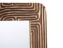 Giftdecor Espejo 90 x 60 cm Curvas Natural Madera Mango Marron