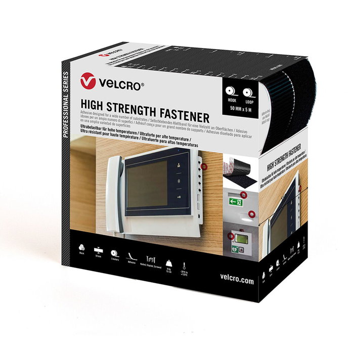 Velcro® Cinta ultrafuerte adhesiva negra 50 mm x 5 m Velcro® Cinta ultrafuerte adhesiva negra 50 mm x 5 m