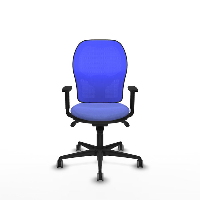 PIQUERAS Y CRESPO Silla de oficina Jorquera con mecanismo Sincro, azul claro y azul