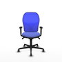 PIQUERAS Y CRESPO Silla de oficina Jorquera con mecanismo Sincro, azul claro y azul
