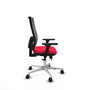 PIQUERAS Y CRESPO Silla de oficina Horna con mecanismo Sincro/Traslack Rojo/Gris