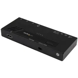 StarTech.com VS421HD4KA Interruptor de Video HDMI, Negro, 4 Puertos, Resoluciones hasta WQXGA