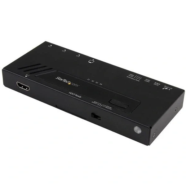 StarTech.com VS421HD4KA Interruptor de Video HDMI, Negro, 4 Puertos, Resoluciones hasta WQXGA StarTech.com VS421HD4KA Interruptor de Video HDMI, Negro, 4 Puertos, Resoluciones hasta WQXGA