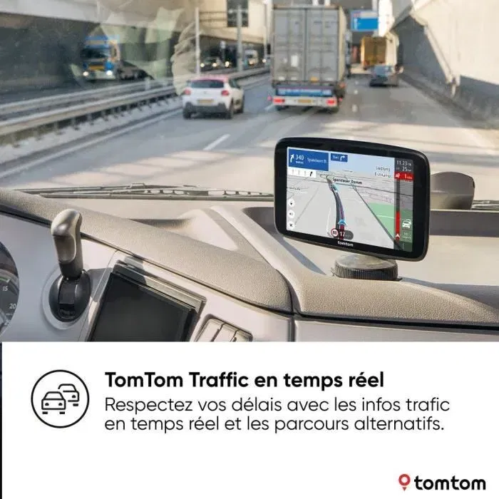 Tom Tom GPS para Vehículos Pesados GO Expert Plus, Referencia TOM0636926106917, Pantalla HD 7", Mapas del Mundo Premium Pack