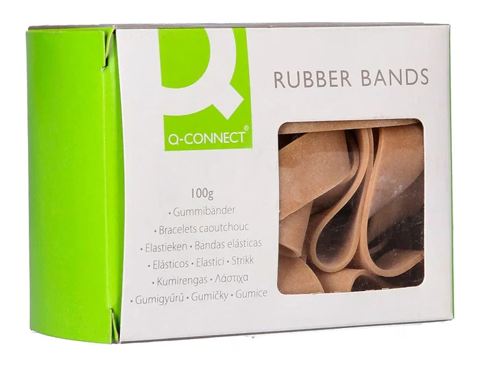 Q-connect Bandas elásticas 100 gr 150x10 mm Número 15