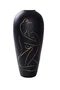 DKD Home Decor Jarrón Moderno Negro Resina 34 x 73.5 x 34 cm
