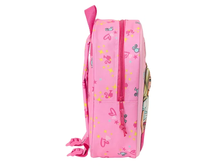 Safta Mochila Guardería Barbie 3D con Bolsillo Red