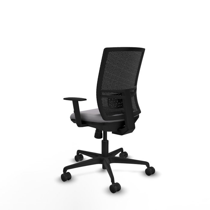 PIQUERAS Y CRESPO Silla de oficina Yunquera con mecanismo Sincro, Gris y Negro