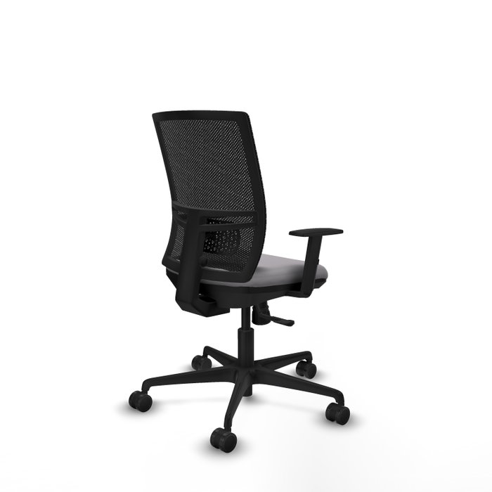 PIQUERAS Y CRESPO Silla de oficina Yunquera con mecanismo Sincro, Gris y Negro