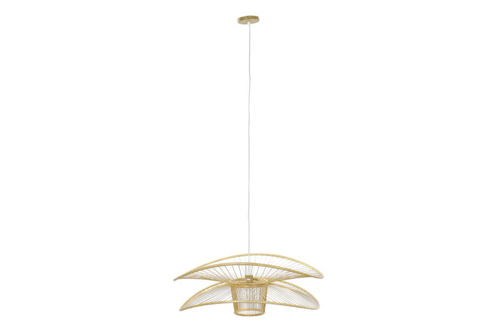 DKD Home Decor Lámpara de Techo Urban Natural Bambú 80 x 29 x 80 cm E27 DKD Home Decor Lámpara de Techo Urban Natural Bambú 80 x 29 x 80 cm E27