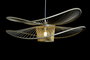 DKD Home Decor Lámpara de Techo Urban Natural Bambú 80 x 29 x 80 cm E27