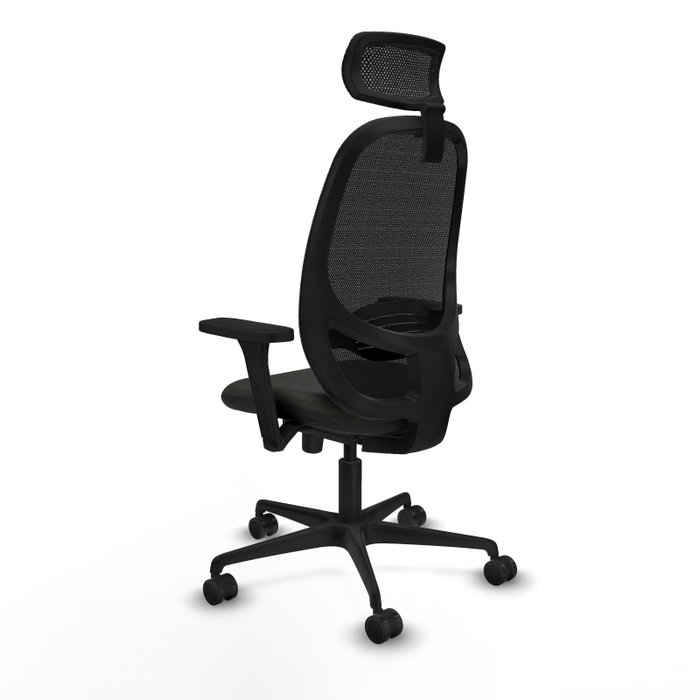 PIQUERAS Y CRESPO Silla de oficina Cilanco con mecanismo Sincro, Negro