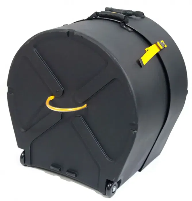 HARDCASE Estuche Bombo 20" (Con Ruedas) para Batería