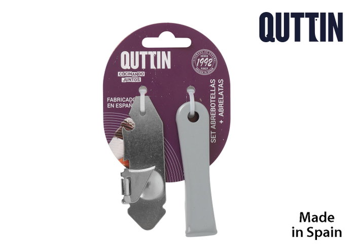 Quttin Set Abrelatas 8cm y Abrebotellas 8cm Qutti Quttin Set Abrelatas 8cm y Abrebotellas 8cm Qutti