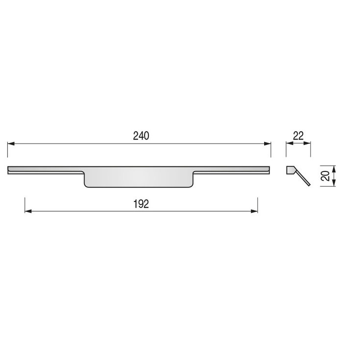Tiradores Tirador Iowa 192Mm Champagne Tiradores Tirador Iowa 192Mm Champagne