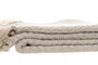 DKD Home Decor Plaid Algodón Peacock Kilim Beige y Gris con Flecos