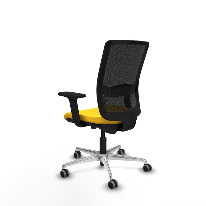PIQUERAS Y CRESPO Silla de oficina Haches con mecanismo Sincro/Traslack Amarillo y Negro PIQUERAS Y CRESPO Silla de oficina Haches con mecanismo Sincro/Traslack Amarillo y Negro