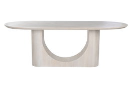 DKD Home Decor Mesa Comedor Blanco Mango 220 x 100 x 76 cm