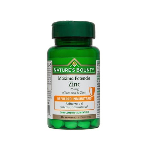 Nature's Bounty Zinc 25 mg, 100 comprimidos recubiertos