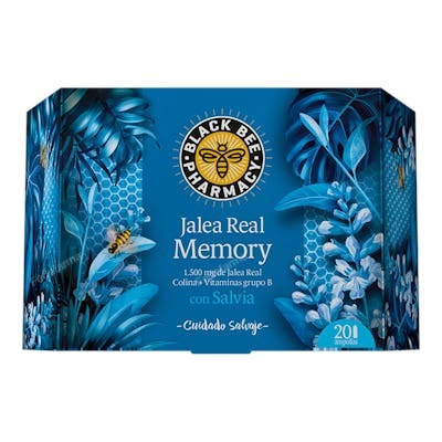 Black Bee Jalea Real Memory 20 Viales, Complemento Alimenticio Black Bee Jalea Real Memory 20 Viales, Complemento Alimenticio