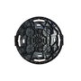 Art Plast Plataforma con Ruedas, Ø400 x 125 mm, Capacidad de Carga 275 kg, Polipropileno, Negro