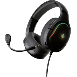 Nova Gaming Auriculares Borealis con cable para juegos - Micrófono desmontable, LED RGB - Negro - NOV3700527305837