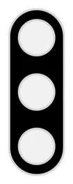 Celly CAMERALENS1064 Protector de objetivo de vidrio templado para Samsung Galaxy A55 5G, Negro y Transparente, Protección contra arañazos