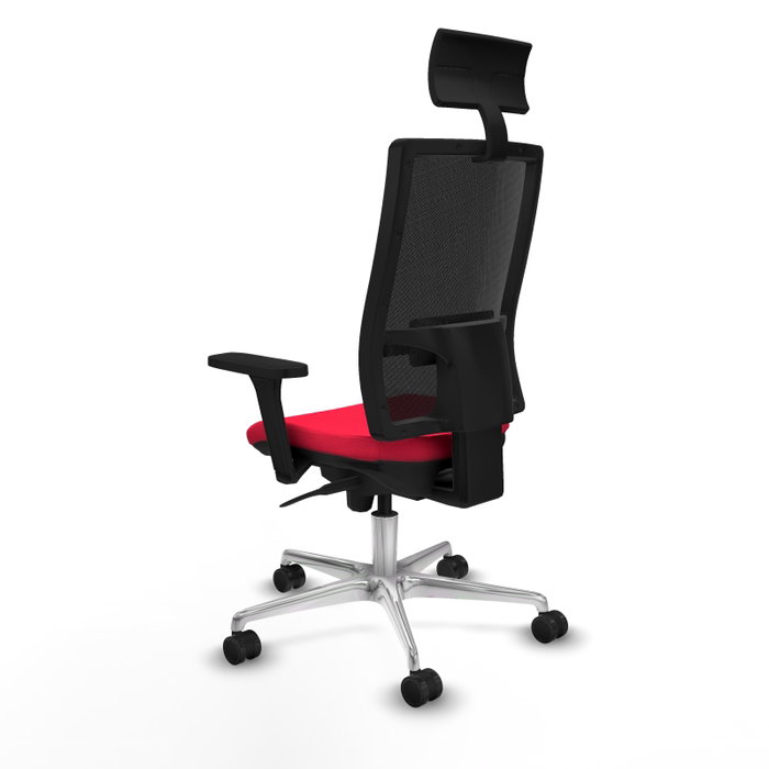 PIQUERAS Y CRESPO Silla de oficina Horna con Mecanismo Sincro, Rojo y Negro PIQUERAS Y CRESPO Silla de oficina Horna con Mecanismo Sincro, Rojo y Negro