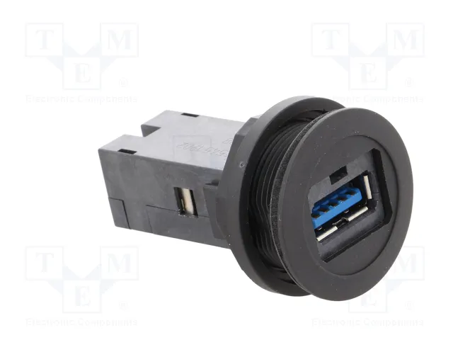 HARTING Conector hembra USB har-port 22mm negro