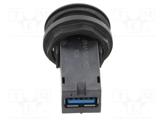 HARTING Conector hembra USB har-port 22mm negro