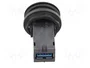 HARTING Conector hembra USB har-port 22mm negro