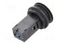 HARTING Conector hembra USB har-port 22mm negro