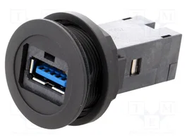 HARTING Conector hembra USB har-port 22mm negro
