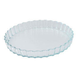 San Ignacio Experto Fuente de Vidrio Borosilicato para Horno 1.3 Litros Ø27.5 x 3.7 cm, Apto Microondas, Lavavajillas, Frigorífico