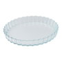 San Ignacio Experto Fuente de Vidrio Borosilicato para Horno 1.3 Litros Ø27.5 x 3.7 cm, Apto Microondas, Lavavajillas, Frigorífico