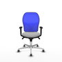 PIQUERAS Y CRESPO Silla de oficina Jorquera Gris claro/Azul