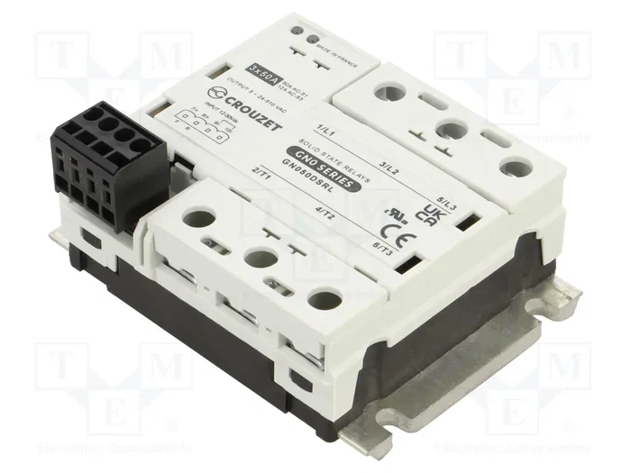 CROUZET GN050DSRL Relé de semiconductor monofásico 50A CROUZET GN050DSRL Relé de semiconductor monofásico 50A